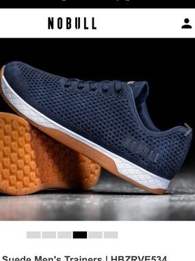 NOBULL Navy Suede with Gum Outsole Trainer